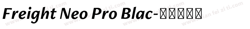 Freight Neo Pro Blac字体转换
